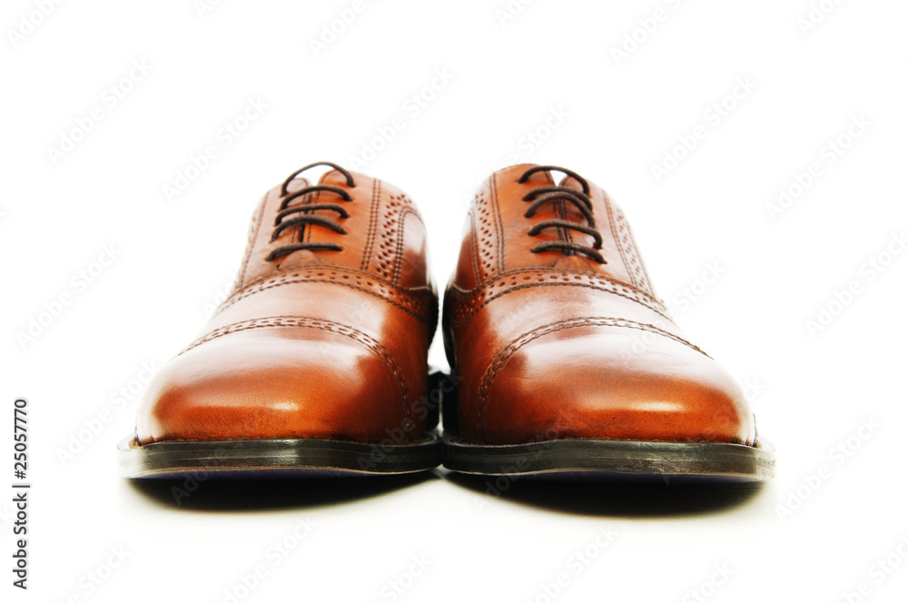 Male shoes isolated on the white background Male shoes isolated on the white background
