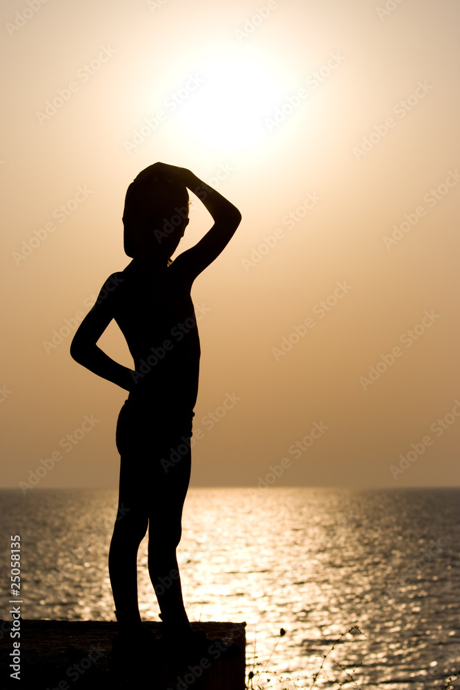 Silhouette of a child