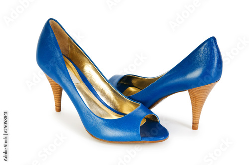 Woman shoes isolated on the white background