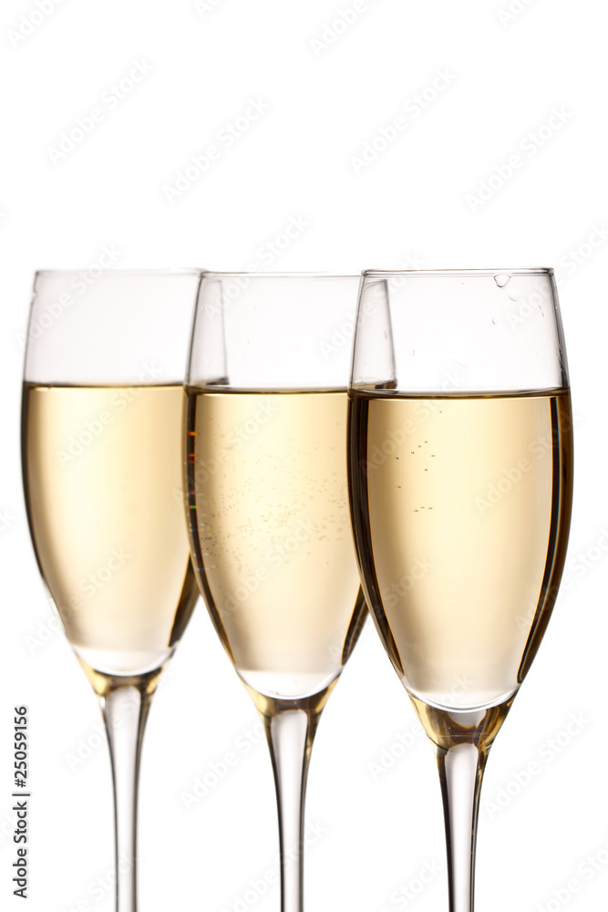 flutes of champagne