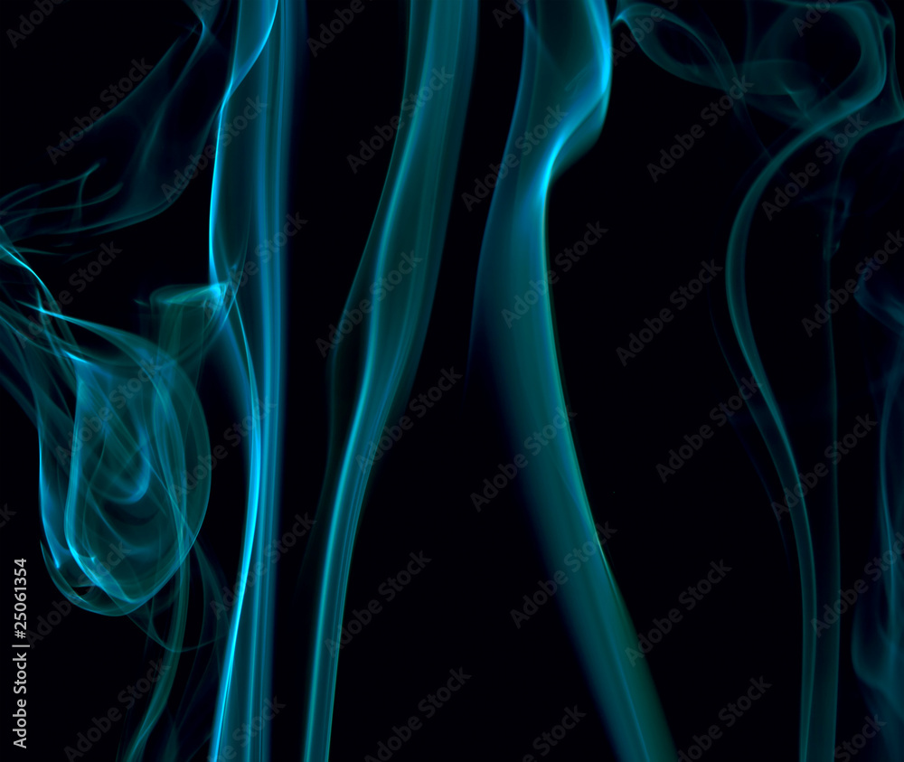 Abstract background of beautiful color smoke waves.