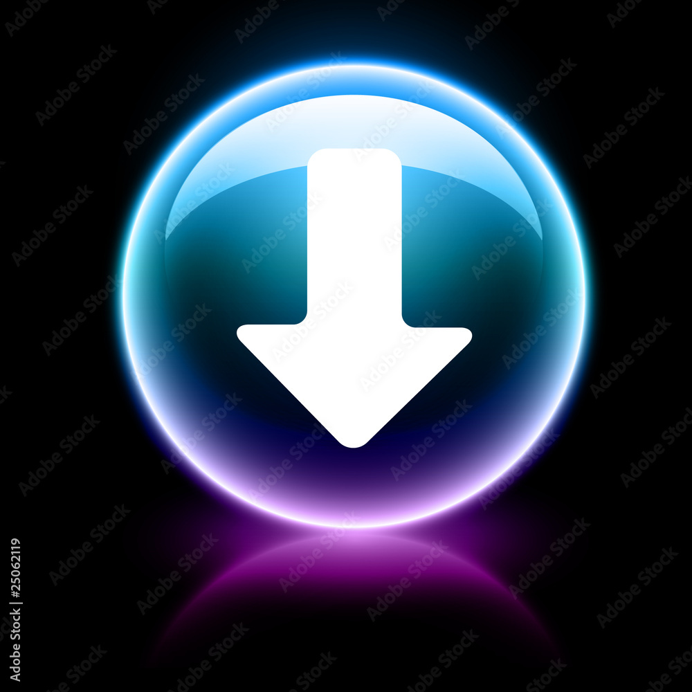 neon glossy icon - download neon glossy icon - download