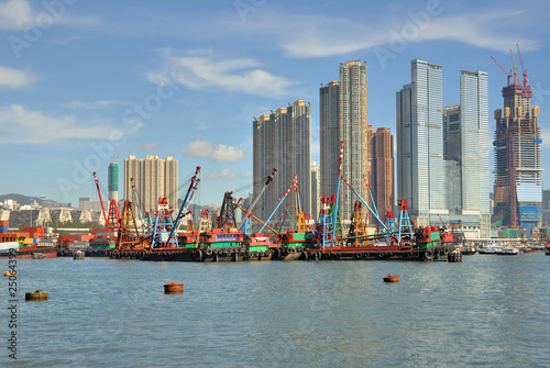 China, Hong Kong harbor