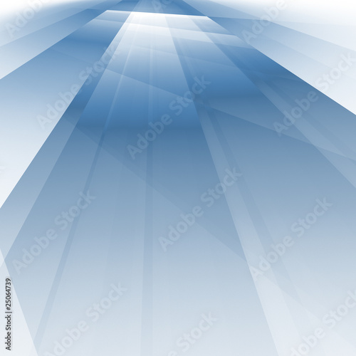 abstract fractal rendering of soft blue shadows