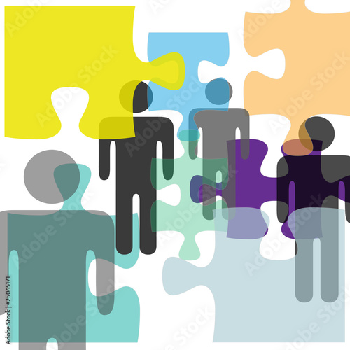 People mental health problem solution puzzle confusion