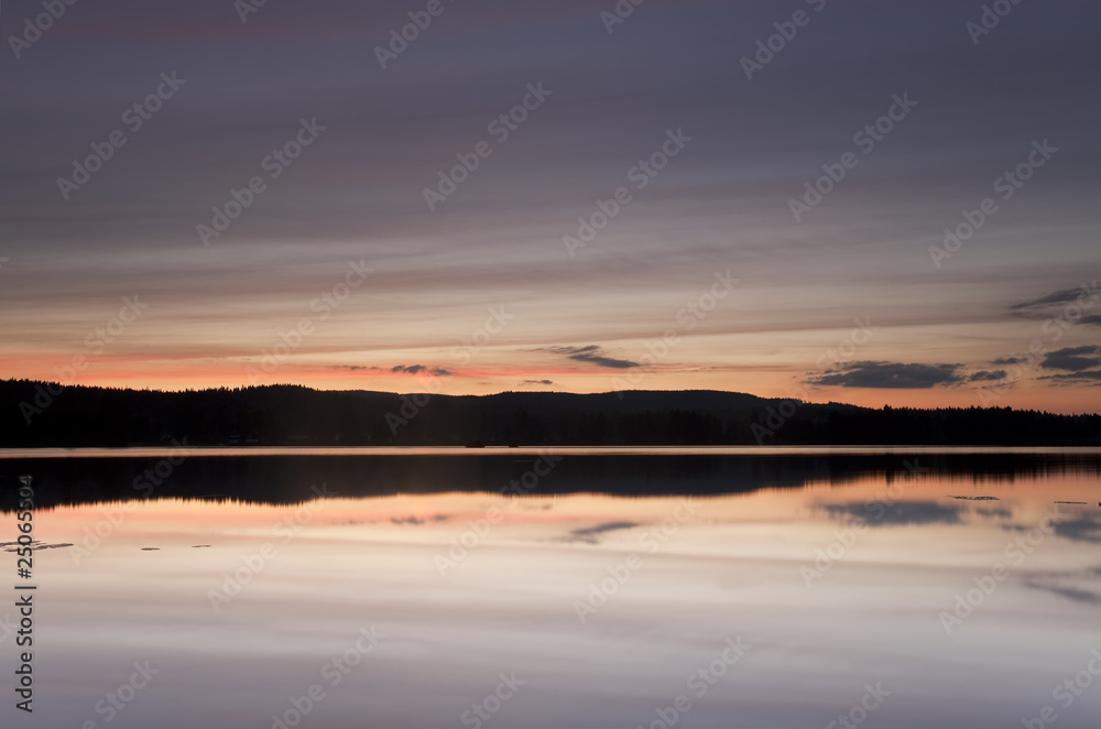 Beautiful lake view in Sweden