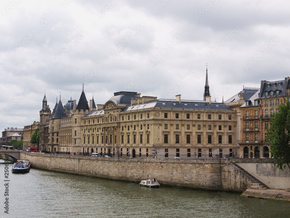 Paris, Palace of Justice with the Conciergerie Paris, Palace of Justice with the Conciergerie