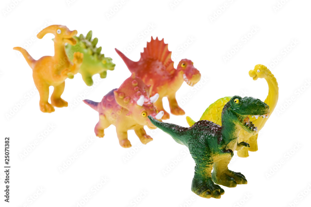Fototapeta premium toy dinosaur close up
