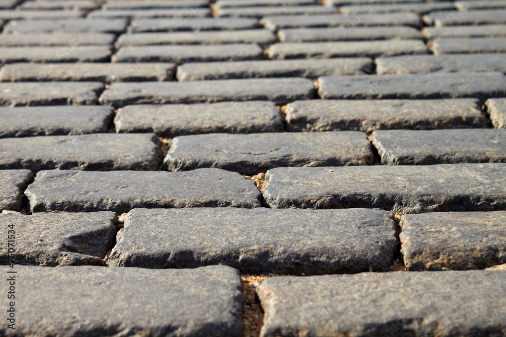 Red Square Block Pavement