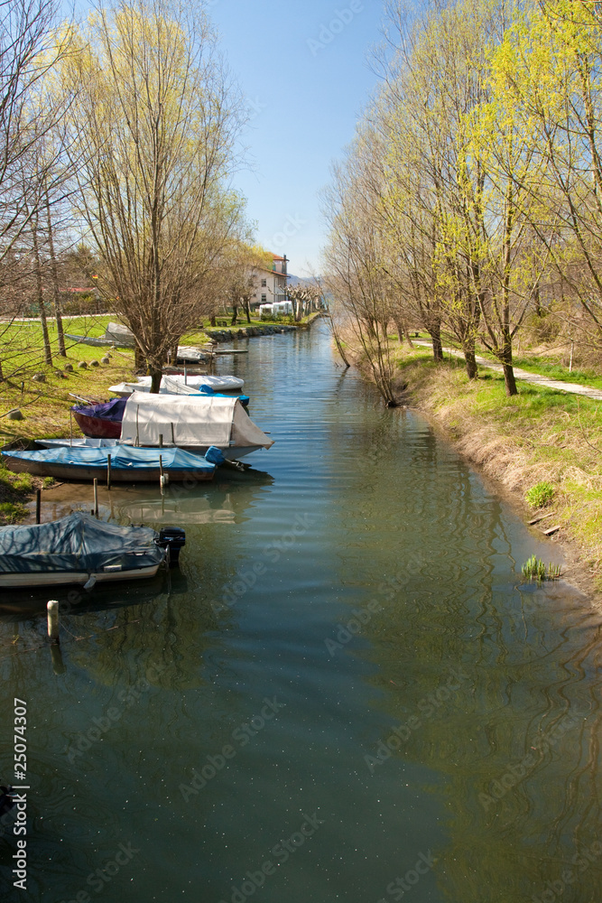 River with boats