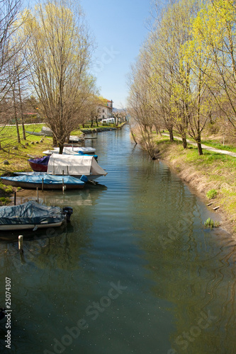 River with boats © trancedrumer