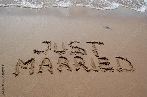 just married photo