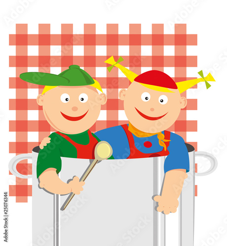 Kinder kochen Spaß in der Küche