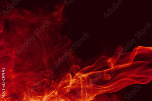 Abstract background of beautiful color smoke waves.