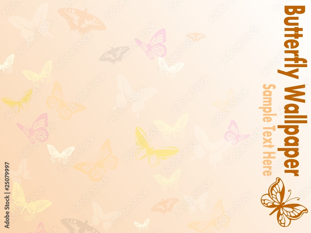 Fototapeta premium Butterfly Wallpaper