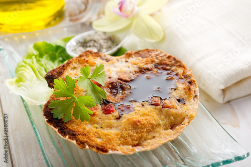 scallop au gratin
