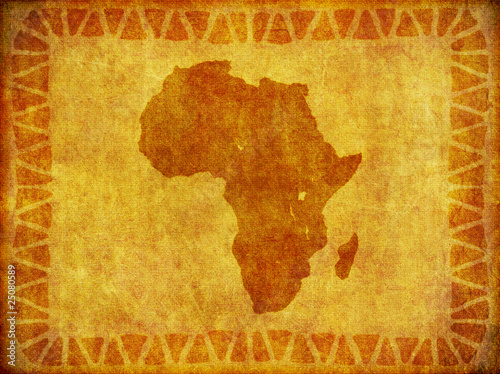 African Continent Grunge Background