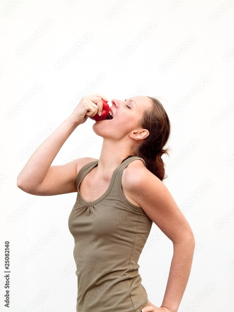 Frau Apfel essen Frau Apfel essen