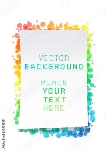 Vector colorful frame