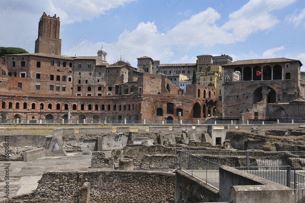 Trajan's Market on via dei Fori Imperiali Rome Italy