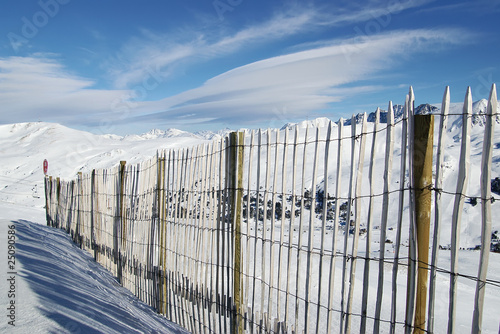 Fence in Pyrenees photo