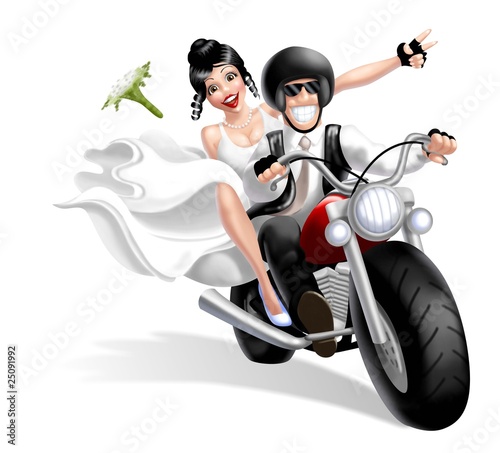 Carta da parati spouses bikers