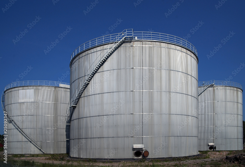 Three silos