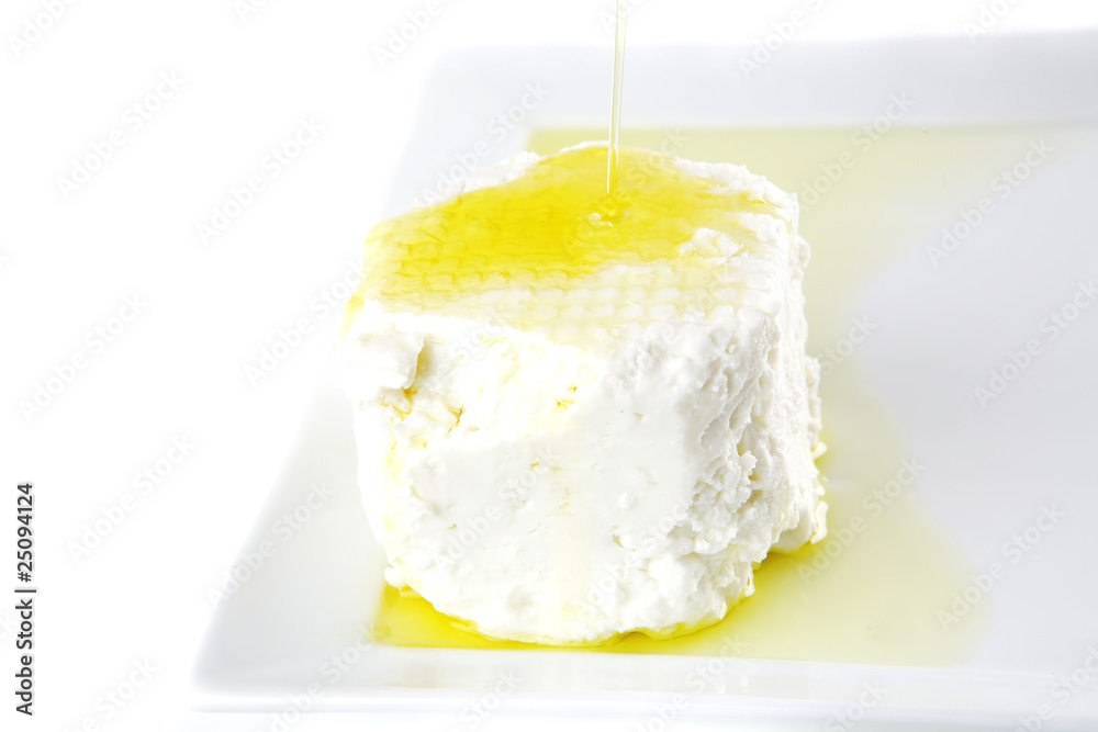 light feta cheese in oil