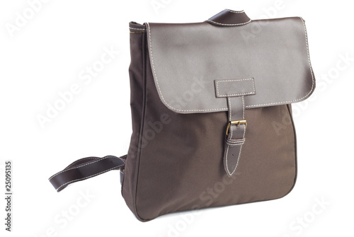 Brown female backpack | Isolated