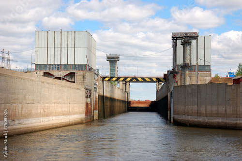 Sluice on the river