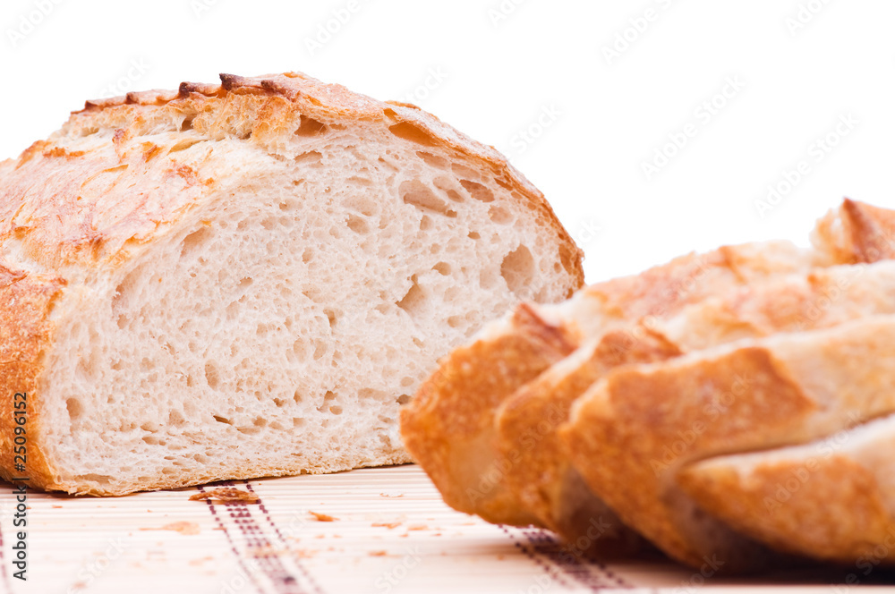 Sliced wheat bread