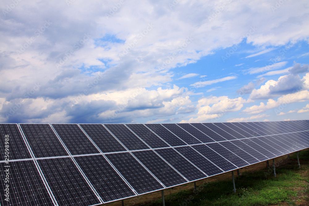 Solar Power Station in the green Nature Solar Power Station in the green Nature