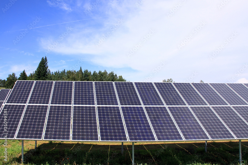 Solar Power Station in the green Nature Solar Power Station in the green Nature