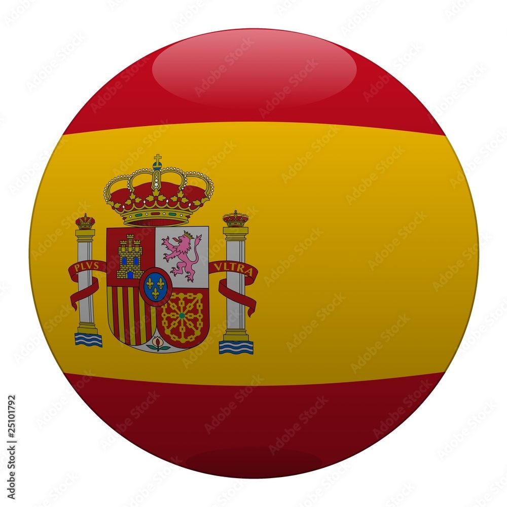 Obraz premium boule espagne spain espana drapeau flag