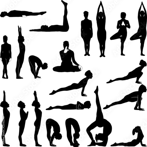 Yoga silhouettes Mix