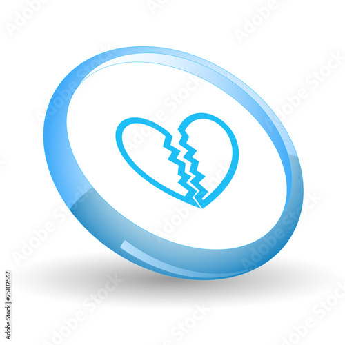 Unrequited love. Vector icon.