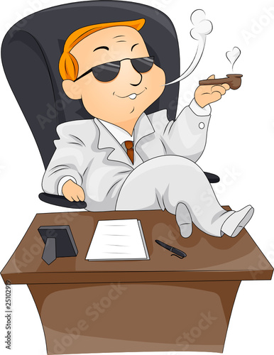 Businessman Smoking