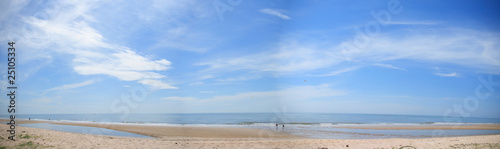 Panorama of Chaum beach in Petchaburi