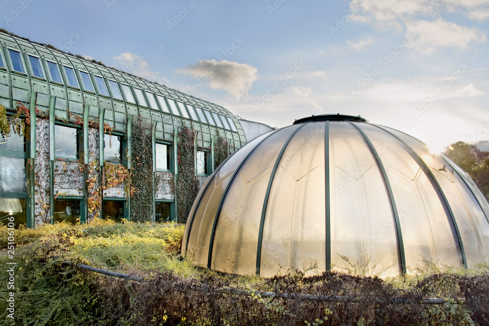 Dome of light. Modern ecological Library in Warsaw. Dome of light. Modern ecological Library in Warsaw.