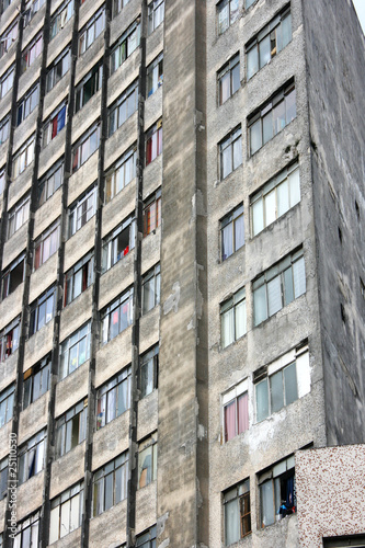 Zerstörte Hausfassade in Sao Paulo