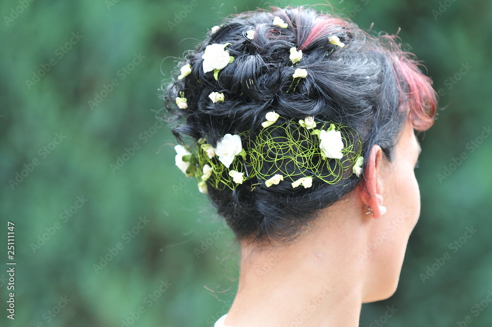 Naklejka premium Haare von Braut