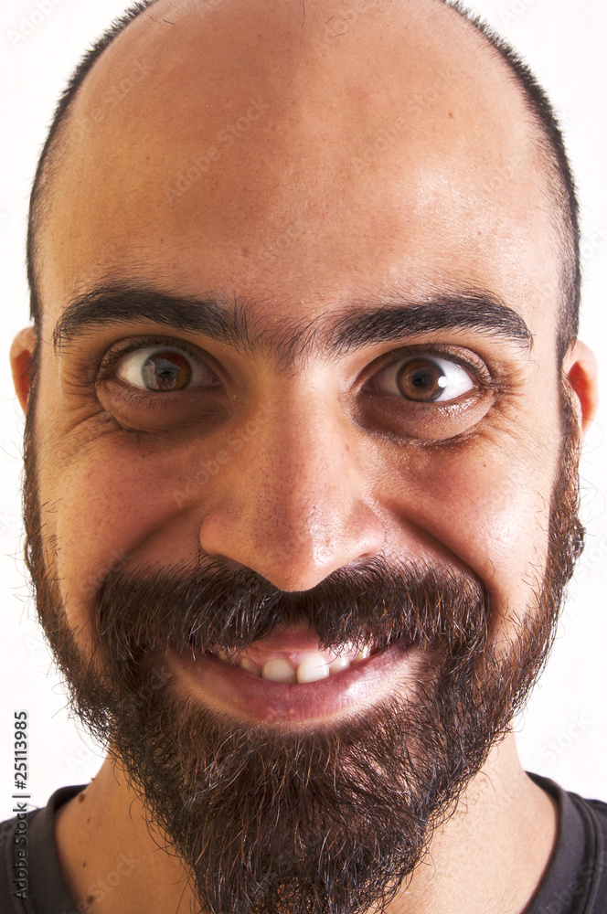 Fototapeta premium uomo buffo con la lingua fuori