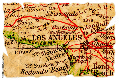 Los Angeles old map