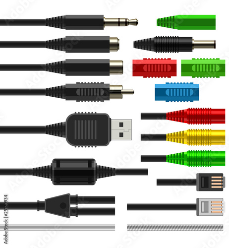 Electronic jackplugs and jacks