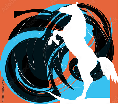 abstract horse