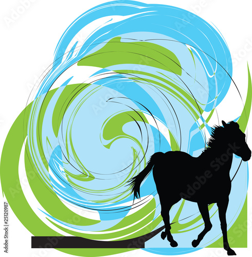 abstract horse