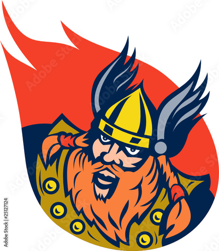 Viking norse barbarian warrior