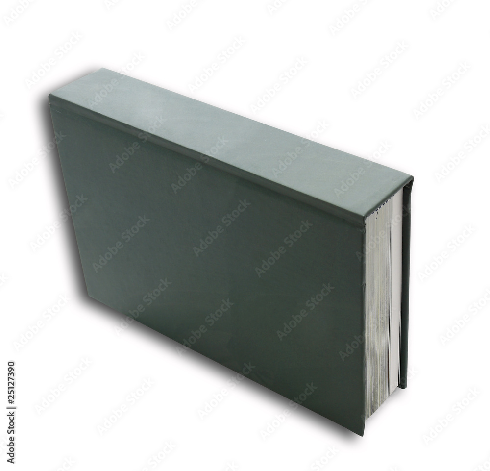 Fototapeta premium Large green book on white background