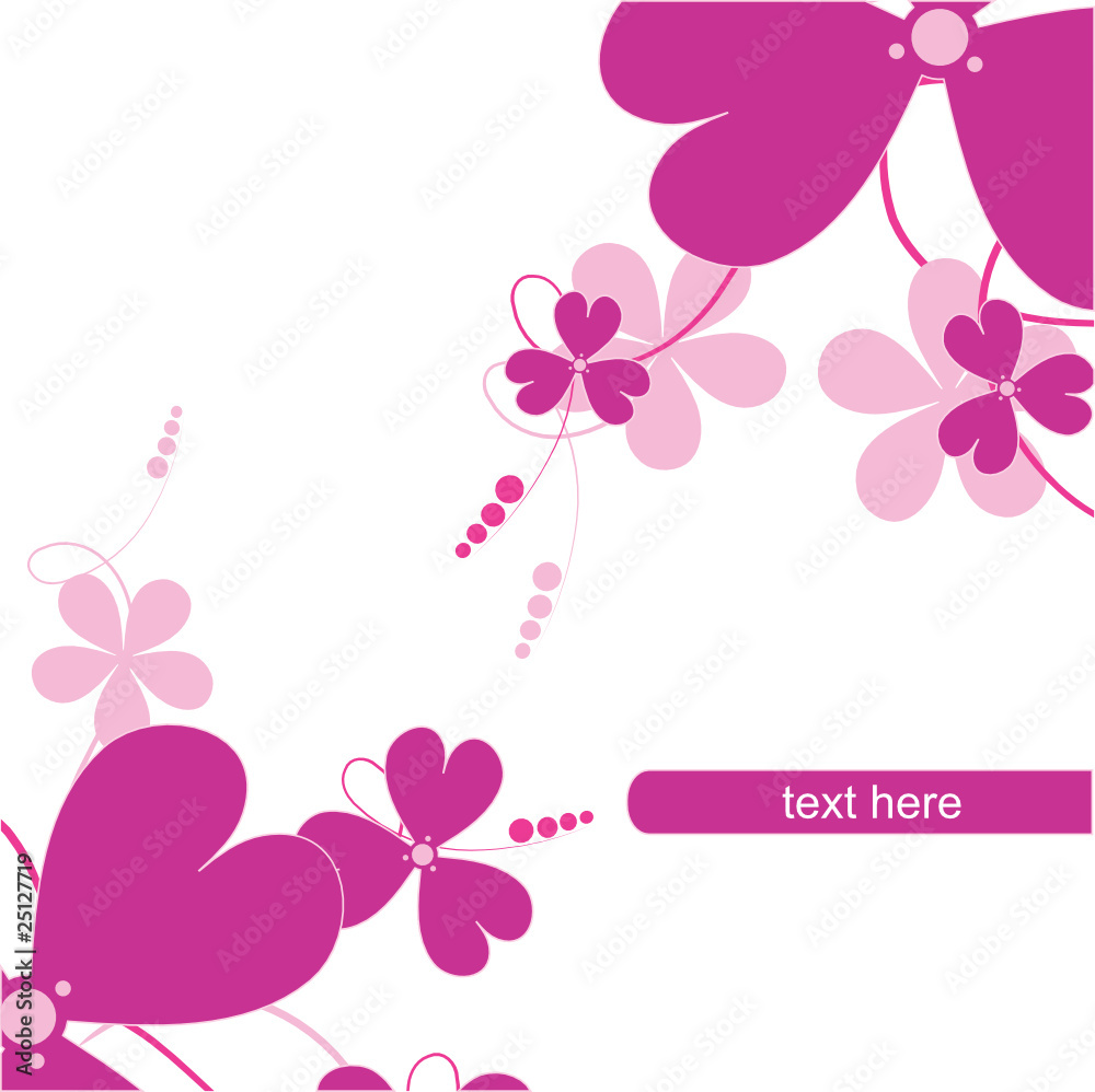 Abstract flowers background with place for your text Abstract flowers background with place for your text