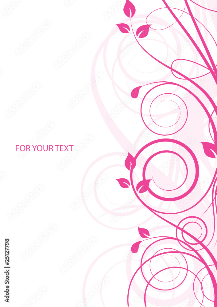 Abstract flowers background with place for your text